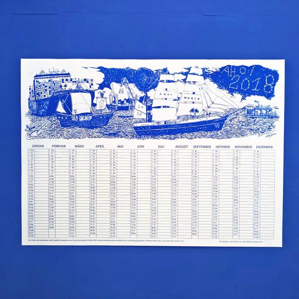 Der Ahoi Marie Wandkalender 2018