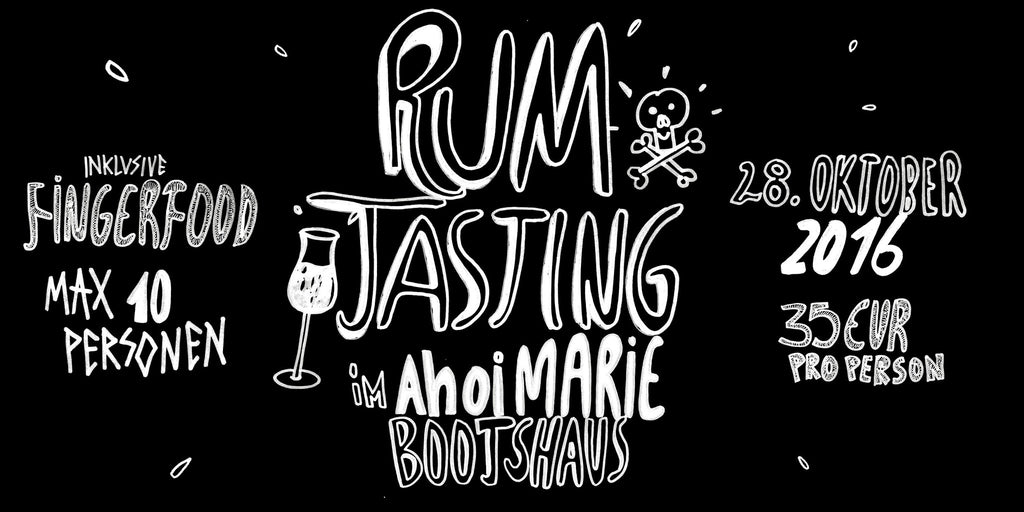 Rum Tasting im Ahoi Marie Bootshaus.