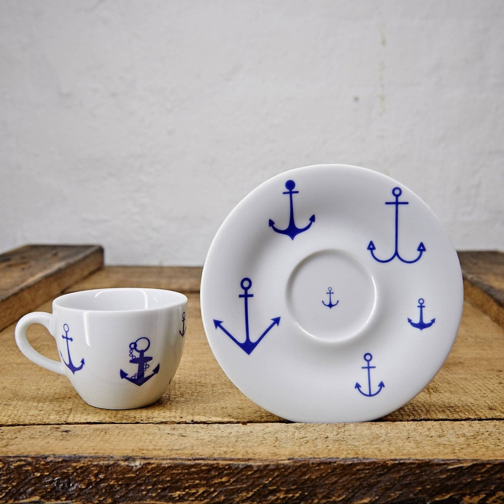 Ahoi Marie Espressotasse Und Untertasse Ankerwelt Becher
